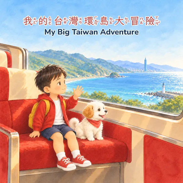 台灣環島 A 水彩畫冊版封面